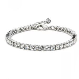 ON 34TH Silver-Tone Flex Tennis Bracelet.
